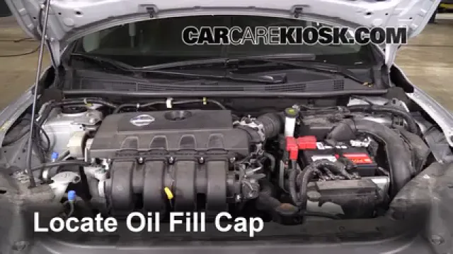 2013 Nissan Sentra SV 1.8L 4 Cyl. Aceite Agregar aceite